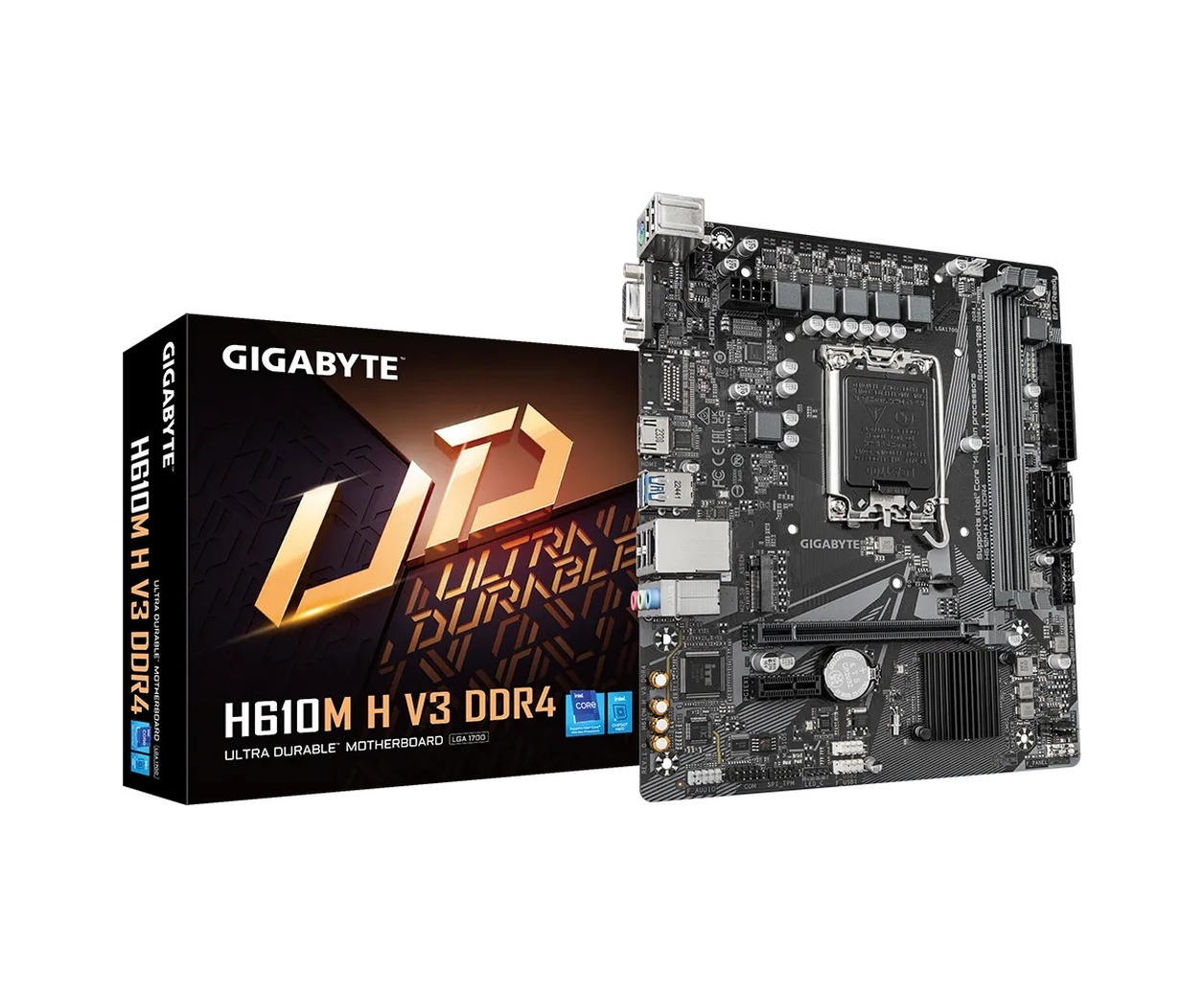 Gigabyte H610M H V3 DDR4 Intel H610 3200 MHz DDR4 Soket 1700 mATX Anakart