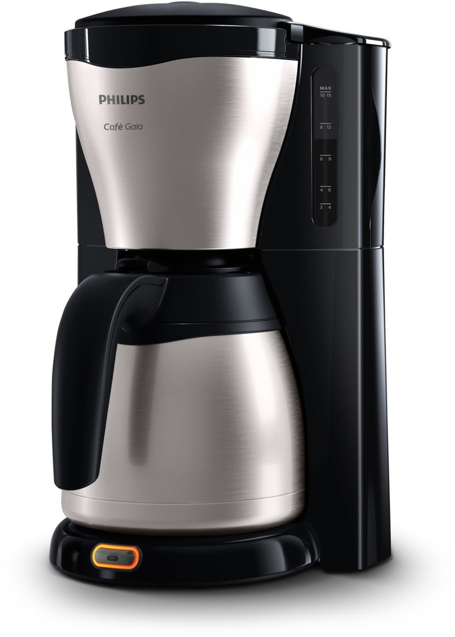 Philips HD7546/20 Cafe Gaia Filtre Kahve Makinesi Inox - Siyah