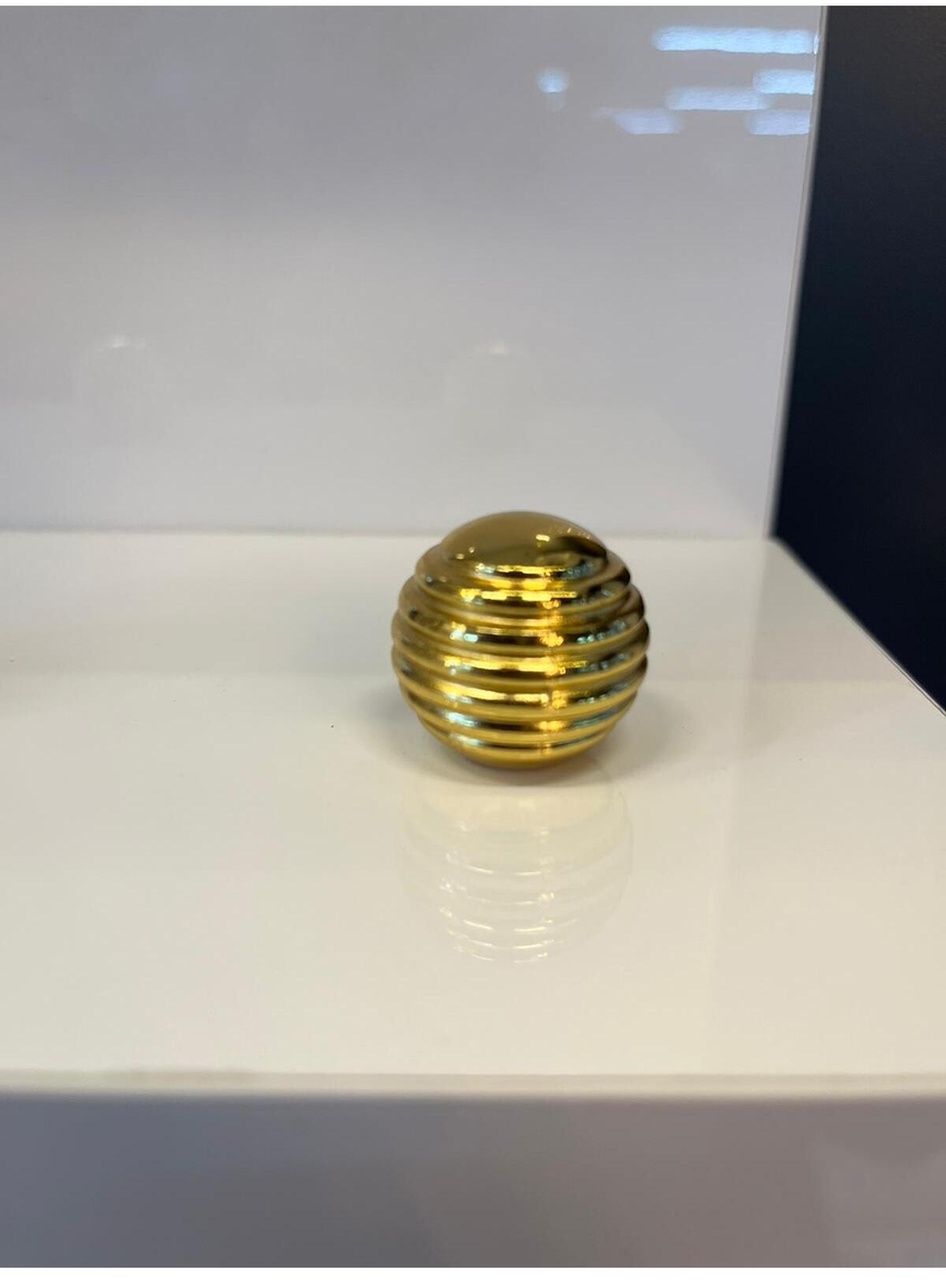 Petek Küre Metal Düğme Kulp Altın Renk 2 Adet Tek Delikli Dolap Kapak Modern Çekmece Mobilya Kulbu