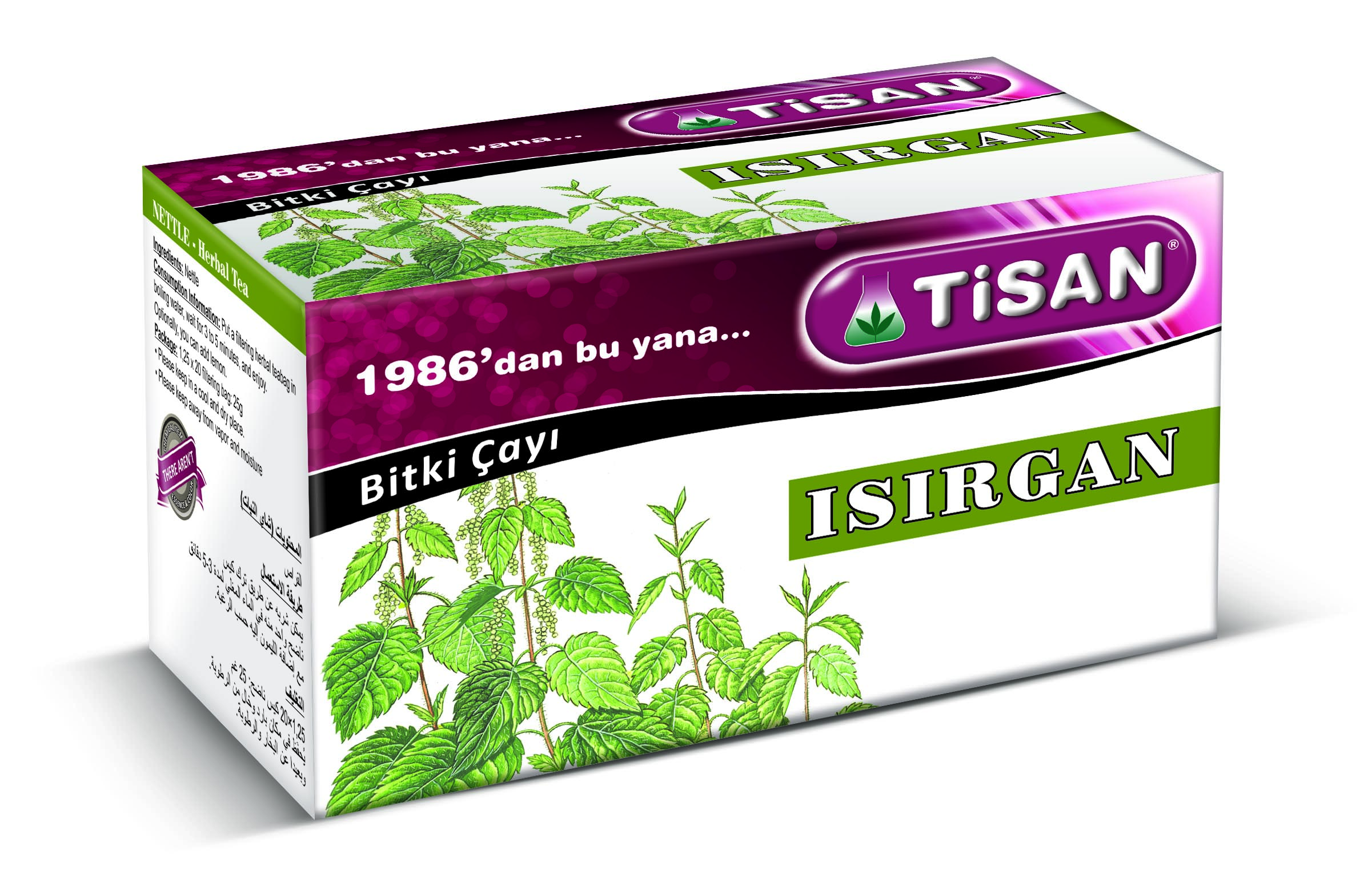 Tisan Isırgan Bitki Süzen Poşet Çay 20'li