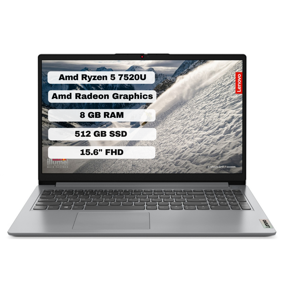 Lenovo IdeaPad 1 15AMN7 82VG008CTX R5-7520U 8 GB 512 GB SSD 15.6" Dos FHD Dizüstü Bilgisayar