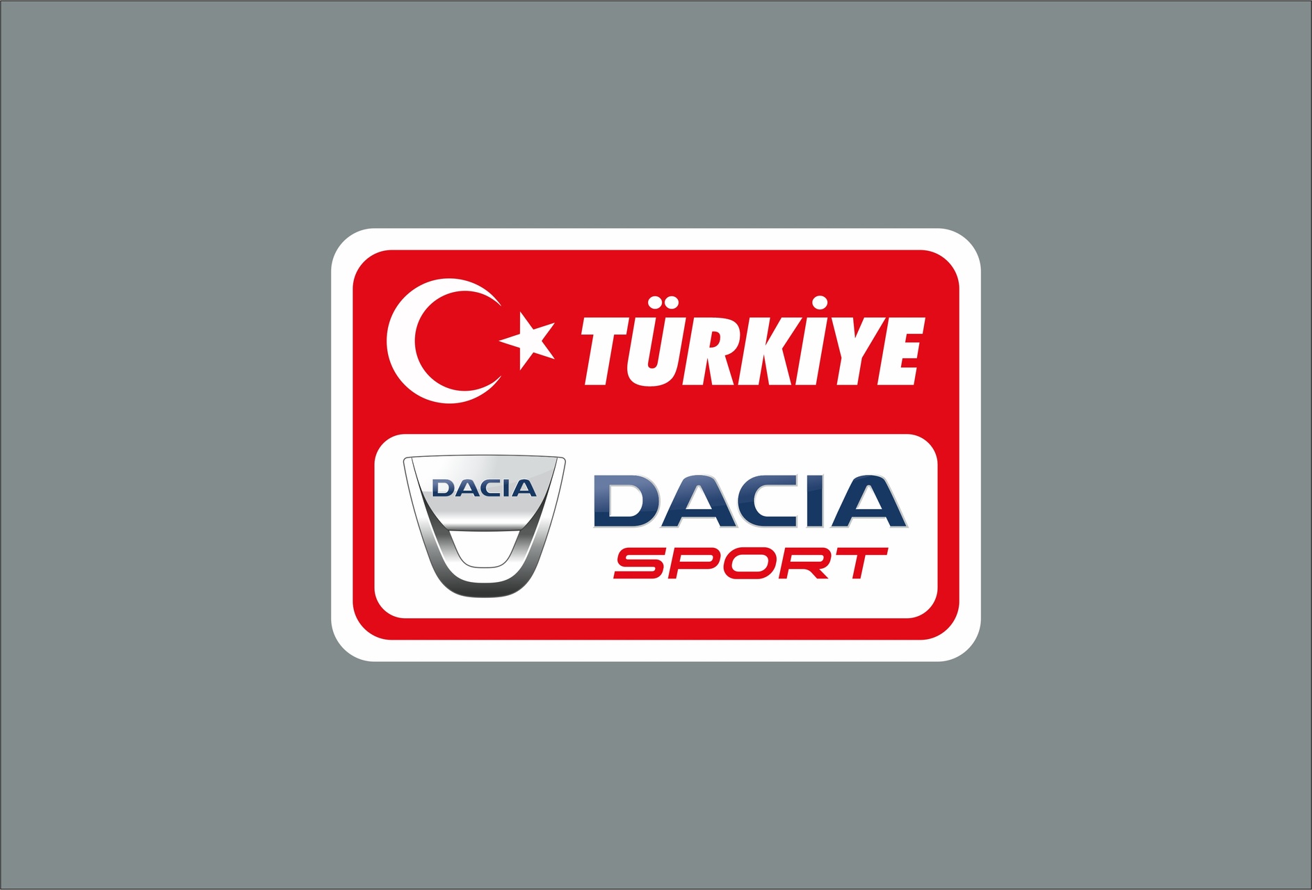 Araba Sticker Etiket Dacia Sport Türkiye Sticker Etiket 15x10cm