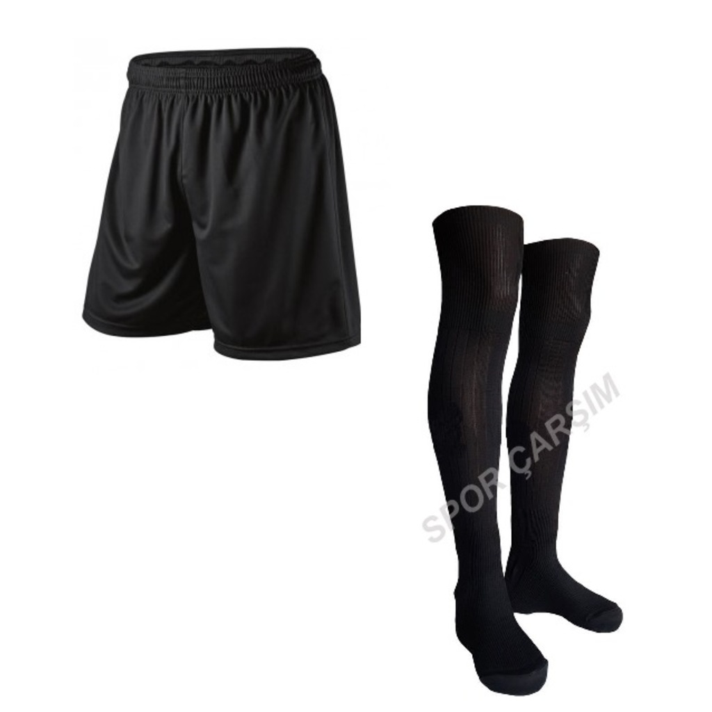 Evox Futbol Şortu,Evox Profesyonel Futbol Konç,Çorap Siyah