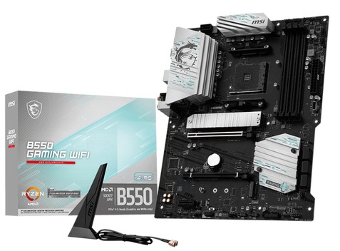 Msı B550 Gamıng Wıfı Am4 Ddr4 4866 Oc Hdmı Dp 2x M.2 Usb 10gbps 1g Lan Wıfı 5 Atx