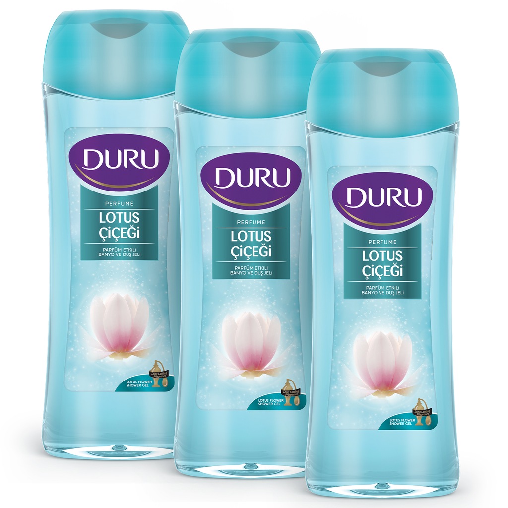 Duru Perfume Lotus Çiçeği Duş Jeli 3 x 450 ML