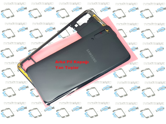 Samsung Galaxy A70 A 705 kasa Arka Pil Kapağı Siyah