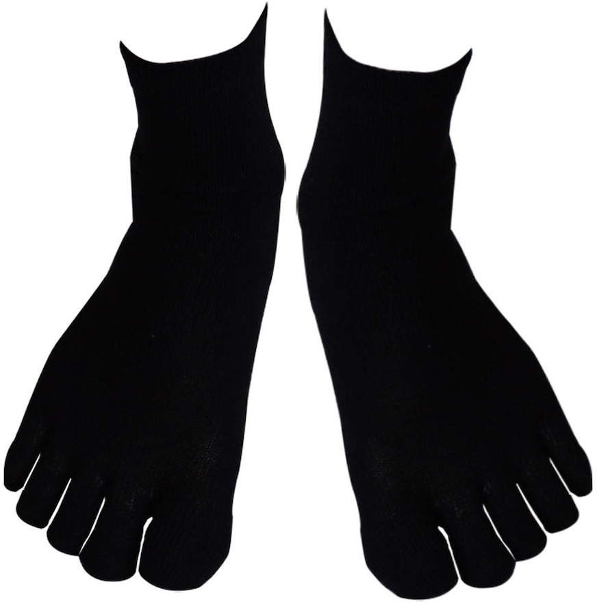 Doliche Parmaklı Gümüş Erkek Soket Diyabet Çorap- 2 Çift-40-44-2 Çift Siyah