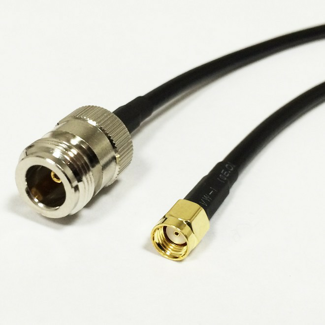 Wireless Pigtail Anten Kablosu 50 Cm N Dişi-RP SMA Erkek