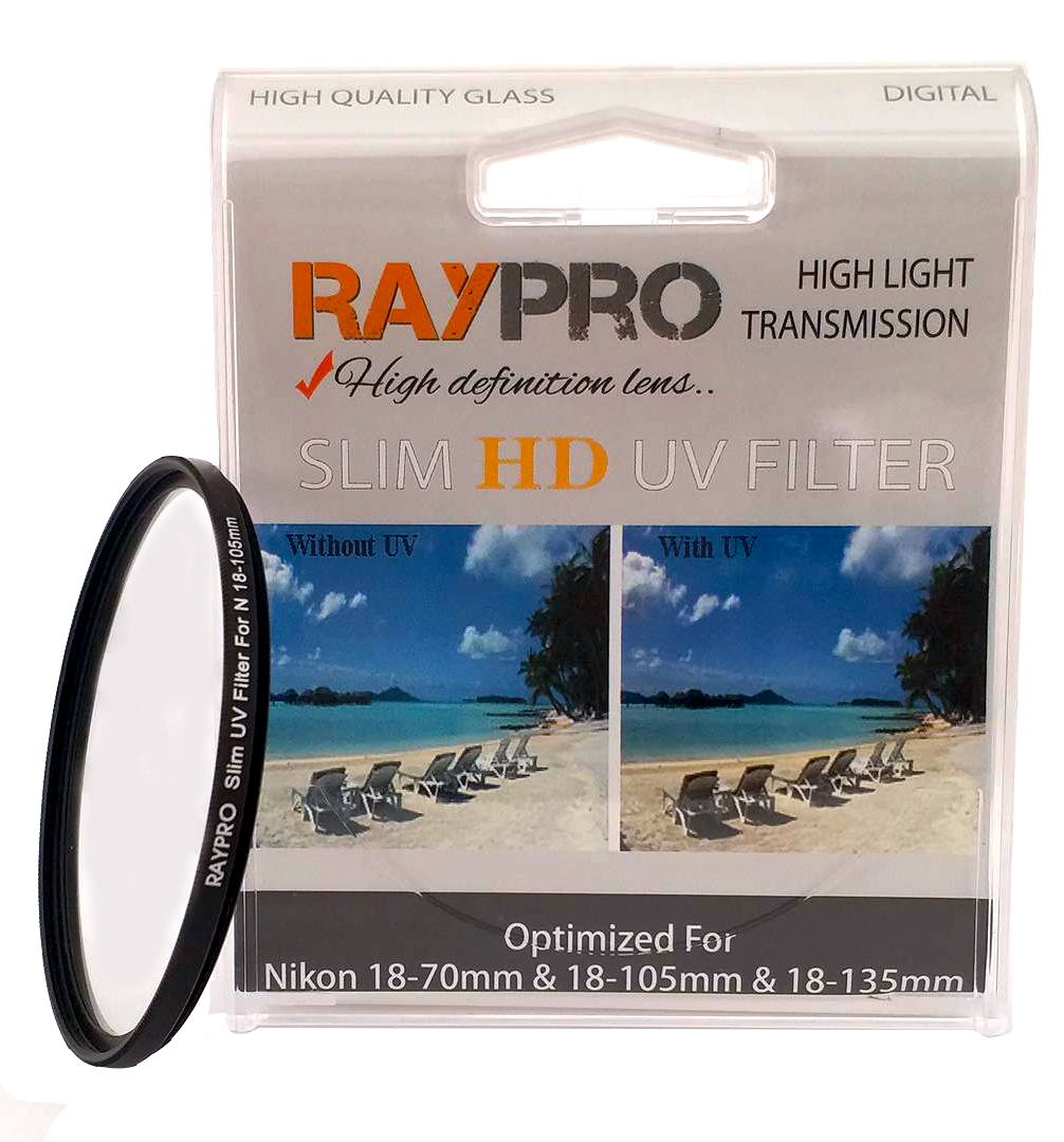 Raypro Nikon 18-105 ve 18-140 MM Lens için 67MM Ultra Slim UV Filtre