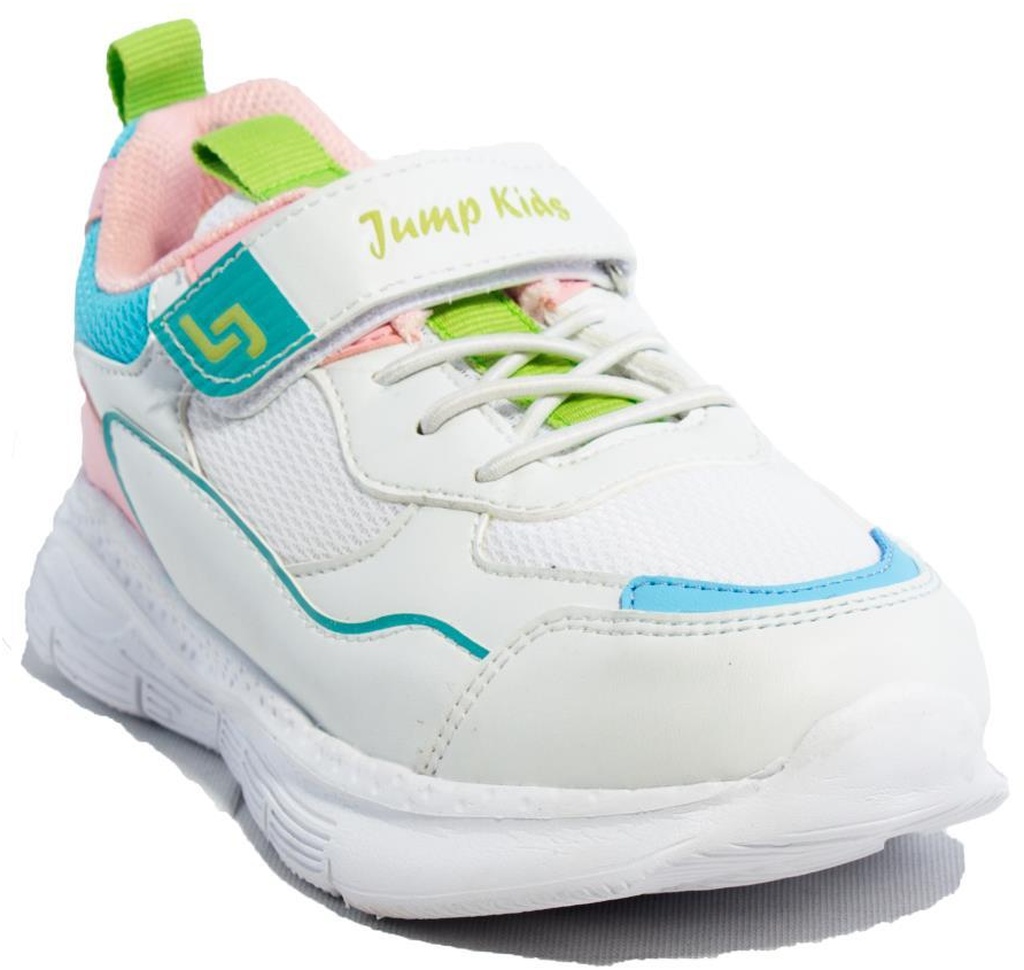 Jump 28122 Beyaz Pembe Ortopedik Günlük Kız Çocuk Spor Ayakkabı 001