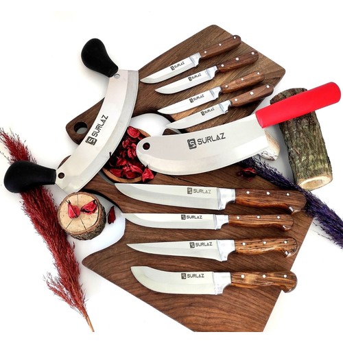 Sürlaz Pro Handmade 10 Parça Çeyizlik Bıçak Seti