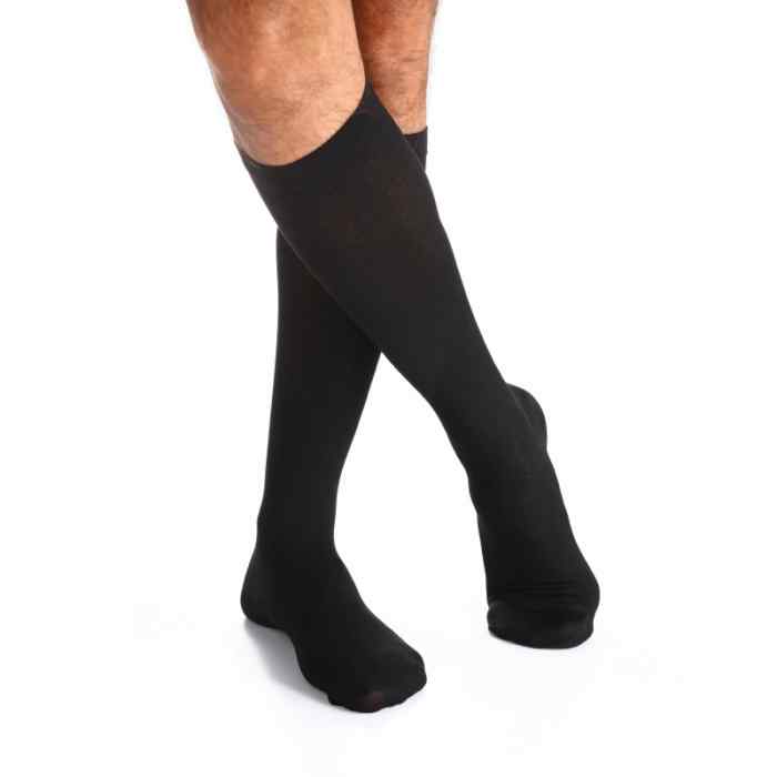 140 Den. Dizaltı Erkek Normal Basınç 18-23MmHg Varis Çorabı Siyah