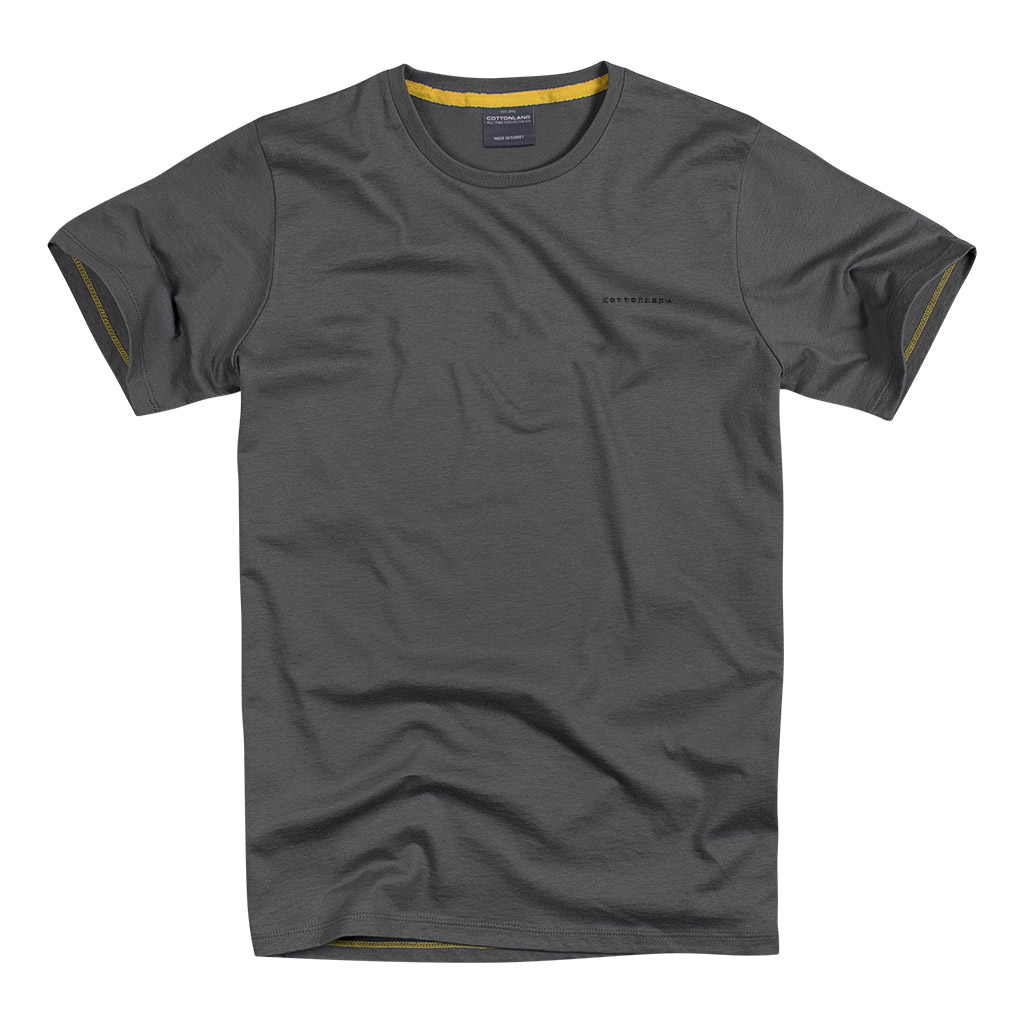Cottonland ORLANDO Erkek Penye Kısa Kollu Baskılı T-Shirt GRİ
