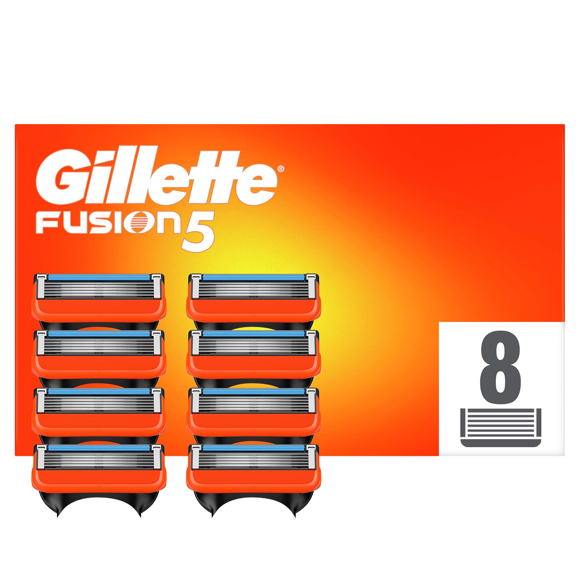Gillette Fusion Yedek Tıraş Bıçağı Karton Paket 8'li