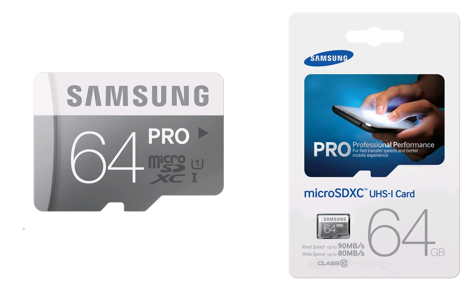 Samsung Pro 64GB Micro SD Class10 UHS-I  90-80MB/s