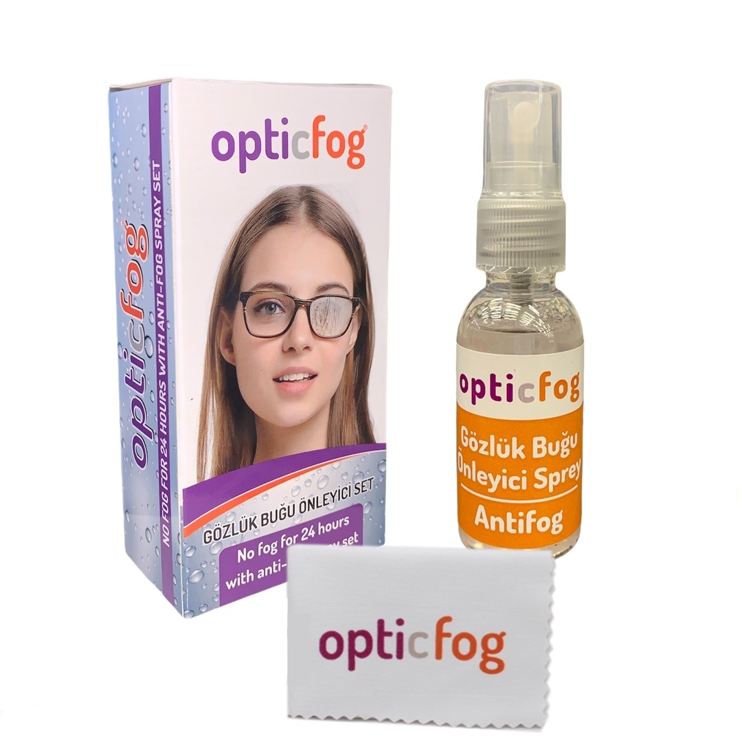Opticfog Gözlük Buğu-Buhar Önleyici Antifog Set 30 Ml + Gözlük De