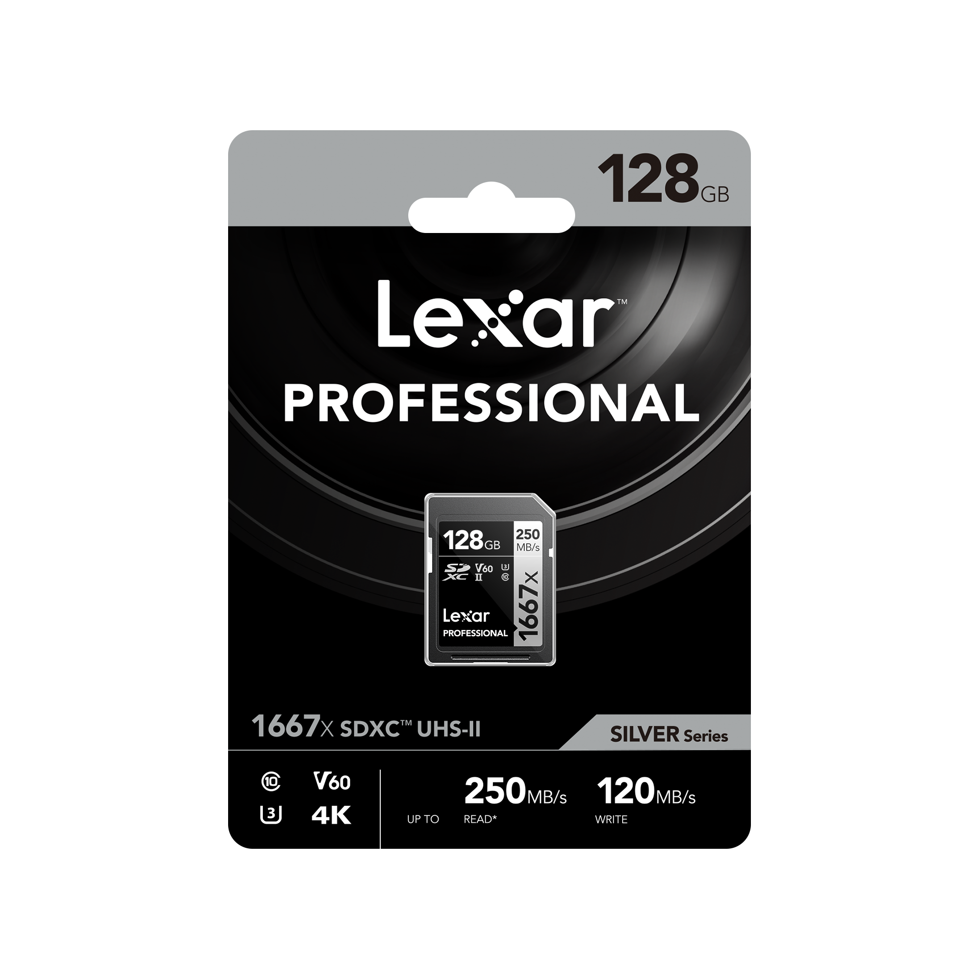 Lexar 128Gb 1667X Prof. Sdxc 250Mb/Sn U3 (C10) 4K Hafıza Kartı