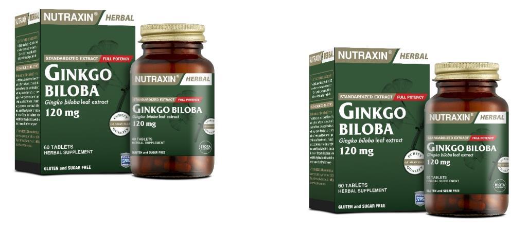 Nutraxin Ginkgo Biloba 60 Kapsül 2 Adet