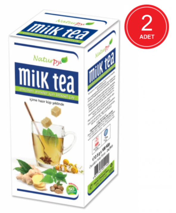 Naturpy Milk Tea Emziren Anneler İçin Bitkisel Küp Çay 2 x 250 G