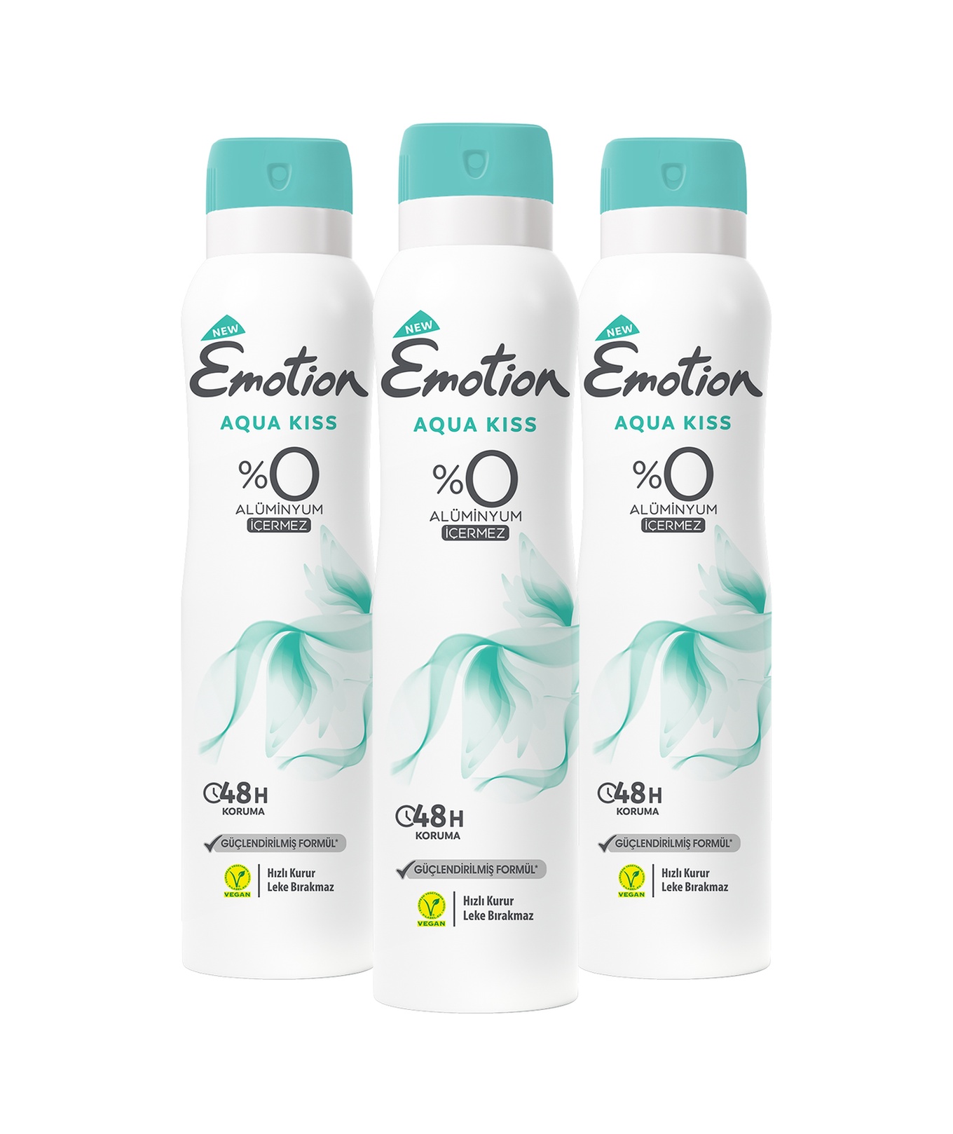 Emotion Aqua Kiss Kadın Sprey Deodorant 150 ML x 3