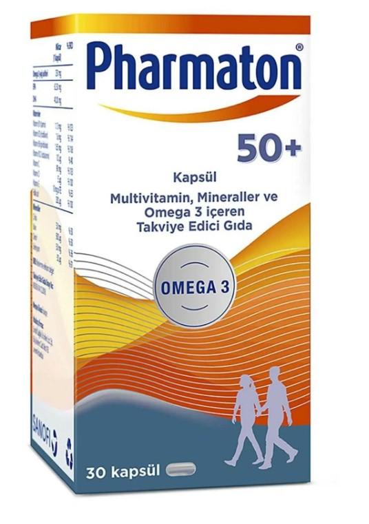 Pharmaton 50 Plus Omega 3 Içerikli 30 Kapsül