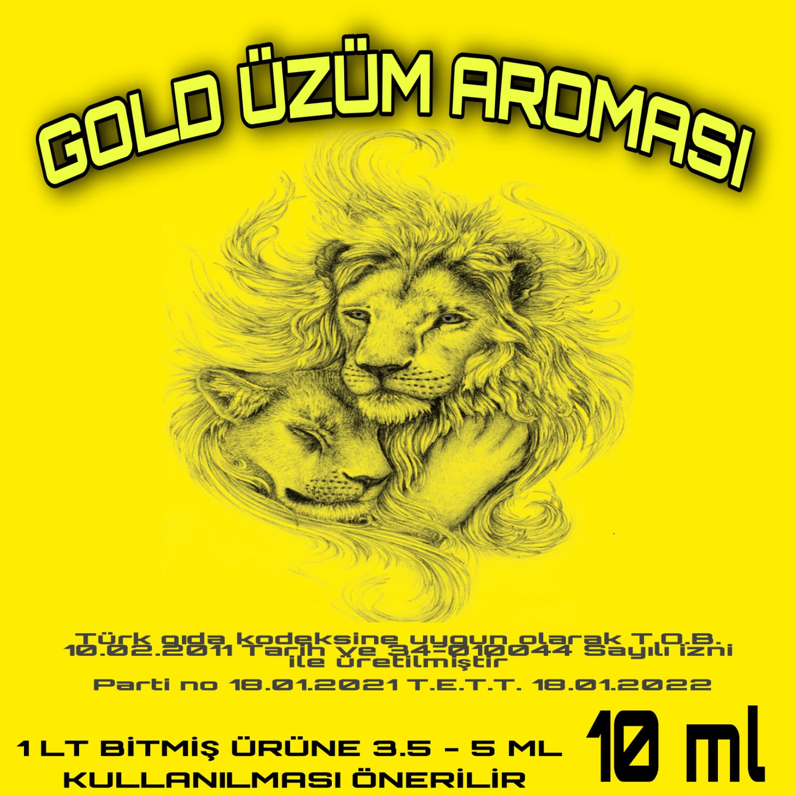Gold Üzüm Aroması 10 Ml
