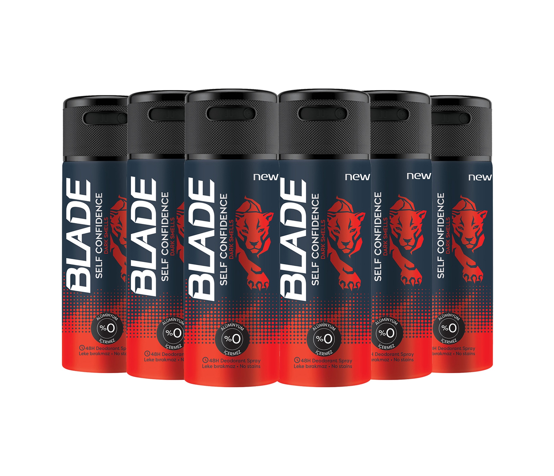 Blade Self Confidence Deodorant 6 x 150 ML