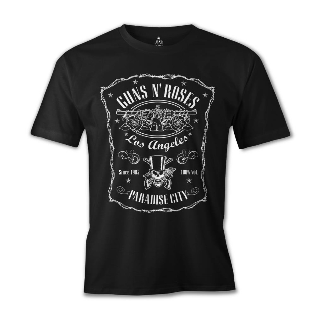 Guns N' Roses - Paradise City Siyah Erkek Tshirt