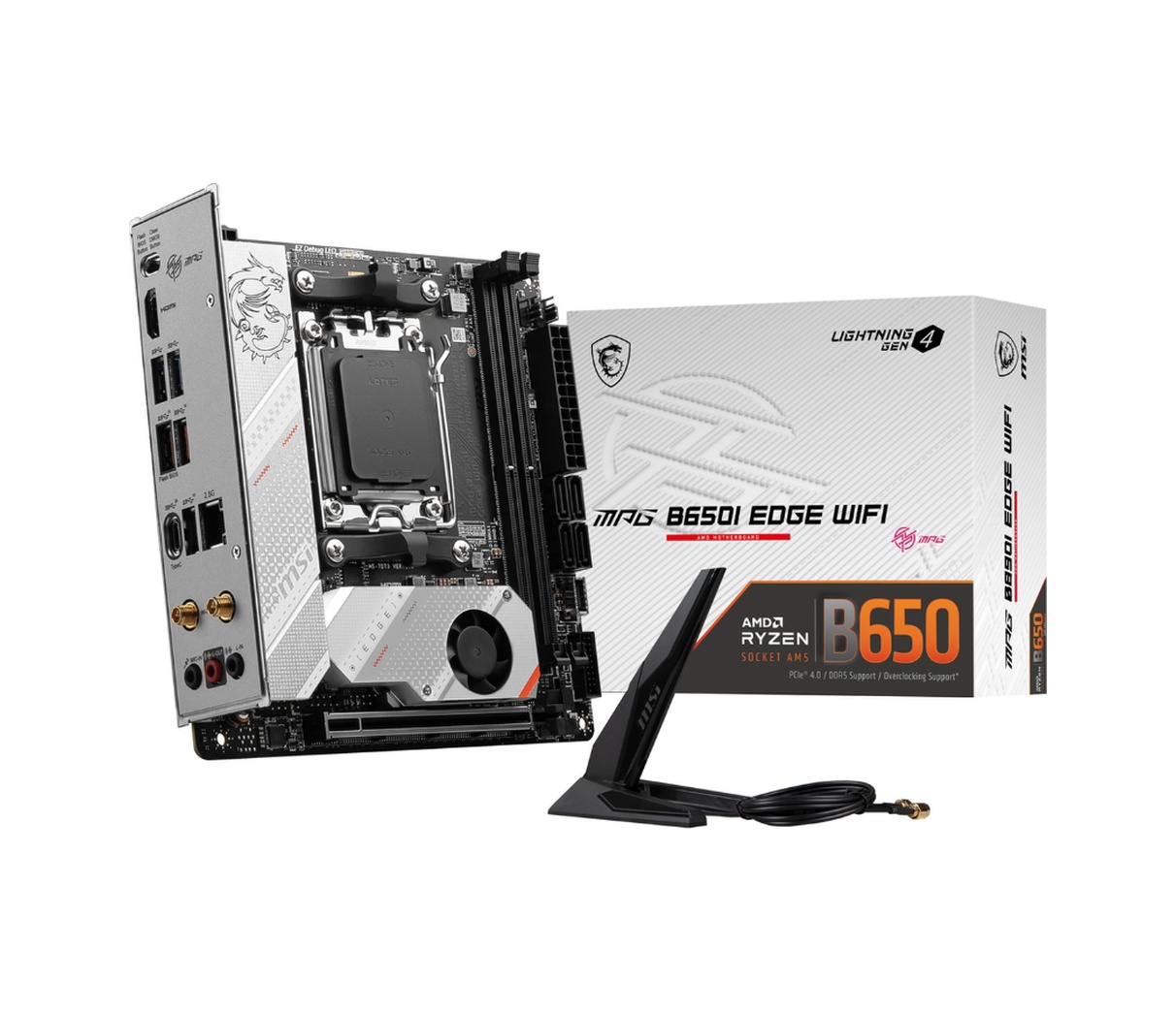 MSI MB MPG B650I Edge Wifi AMD B650 7200 MHz DDR5 Soker AM5 Mini-ITX Anakart