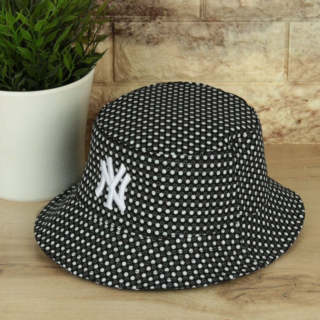 Yazlık Siyah Ny Bucket Şapka-Standart