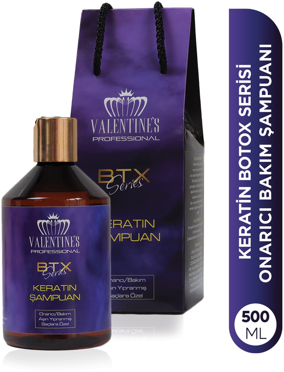 Valentine's Keratin Botox Bakım Onarım Şampuanı 500 ML