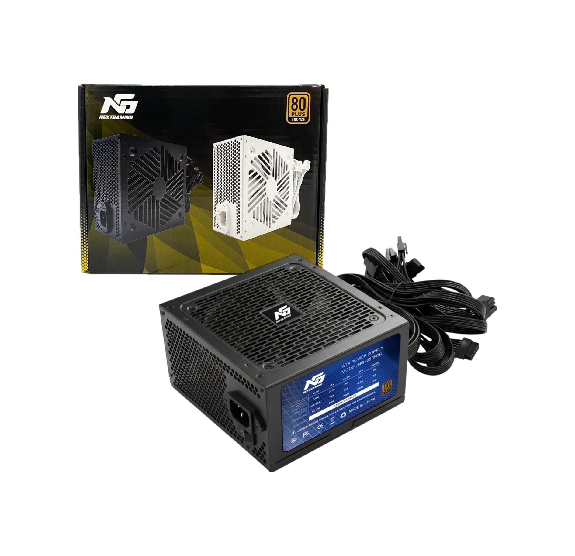650w 80+ Bronze Ultra Sessiz Fdb Fan Atx M-atx Power Supply Siyah