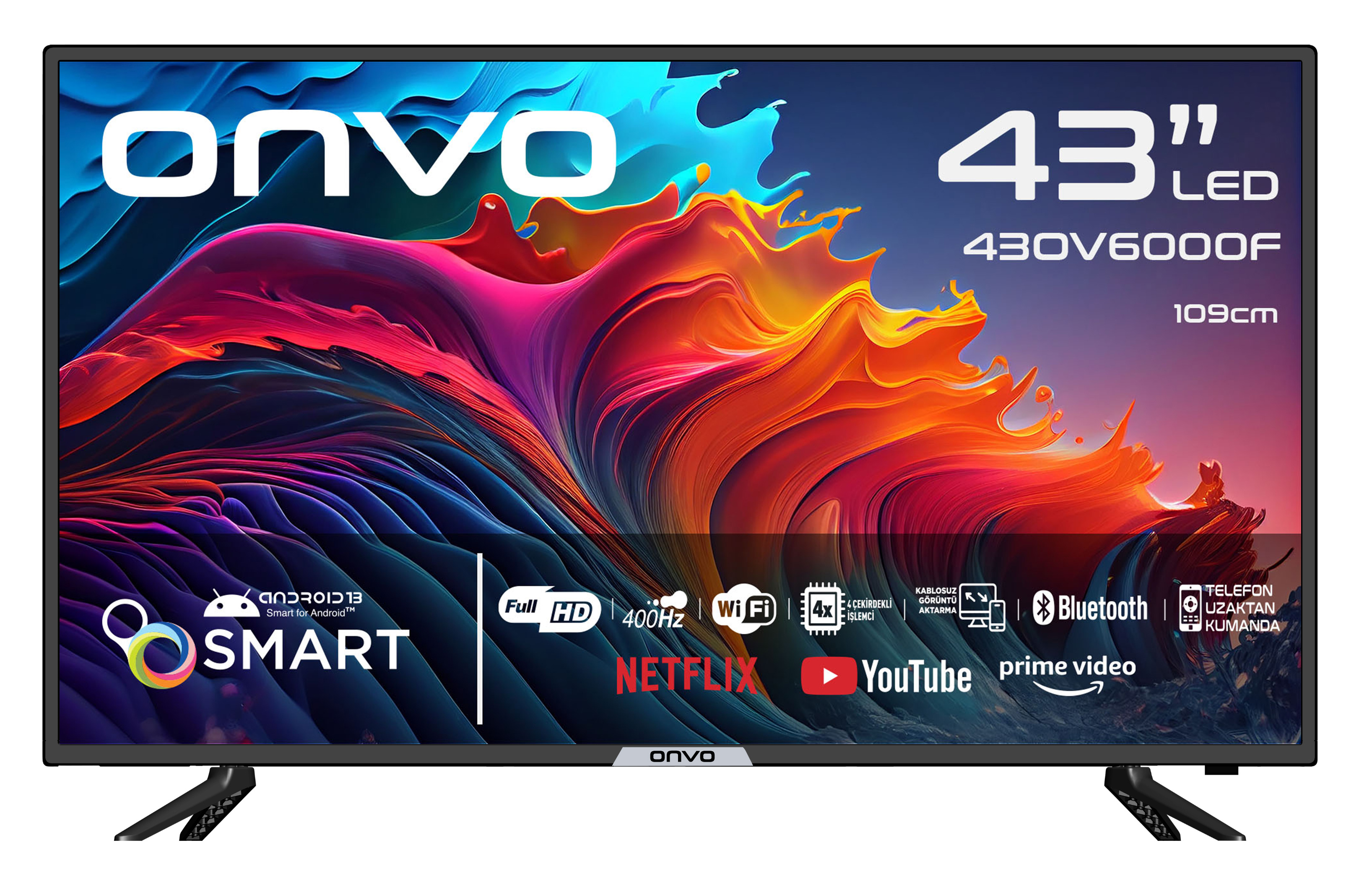 Onvo 43OV6000F 43'' 109 Ekran Full HD Android Smart LED TV