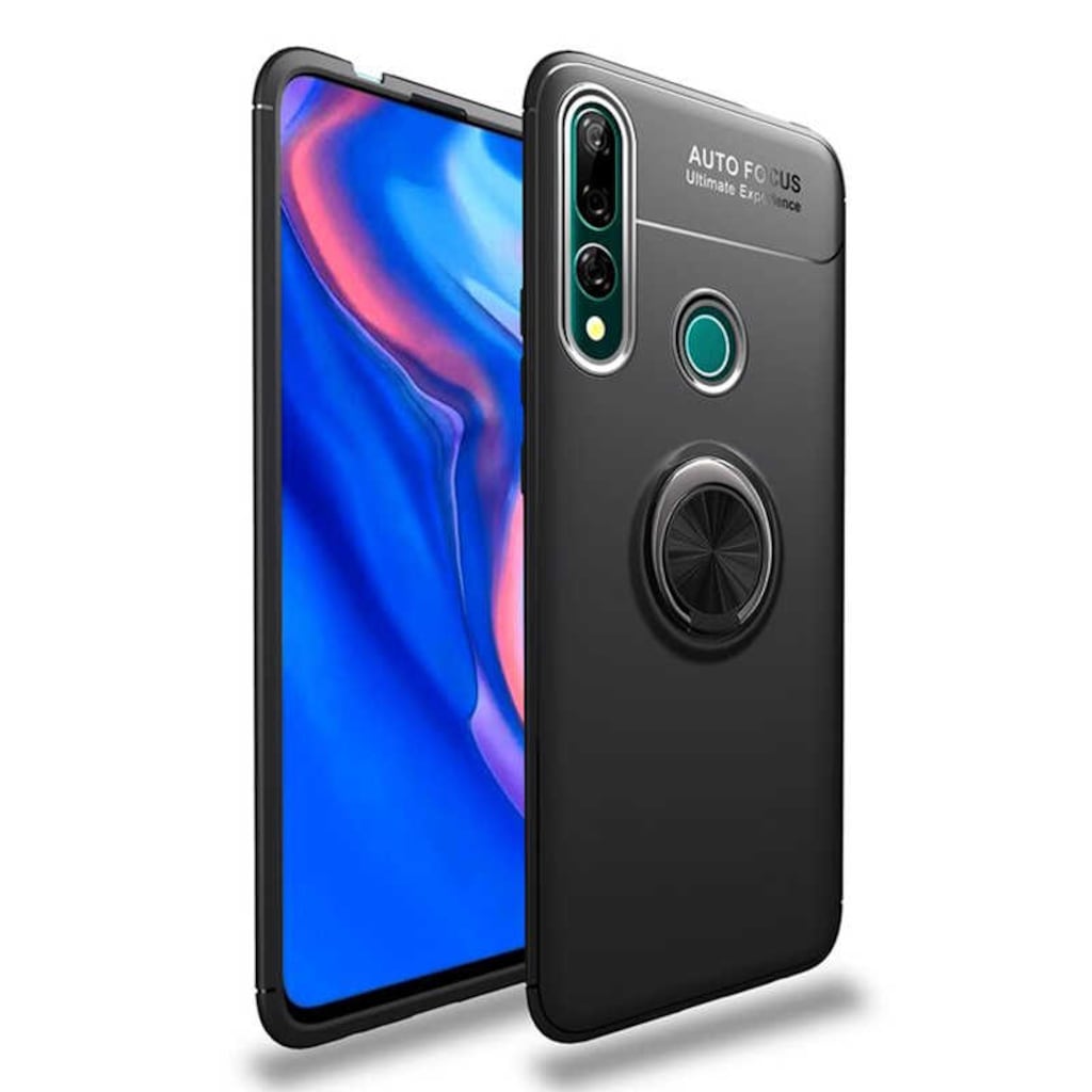 Huawei Y9 Prime 2019 Yüzüklü Standli Miknatisli Silikon Kapak 369689186