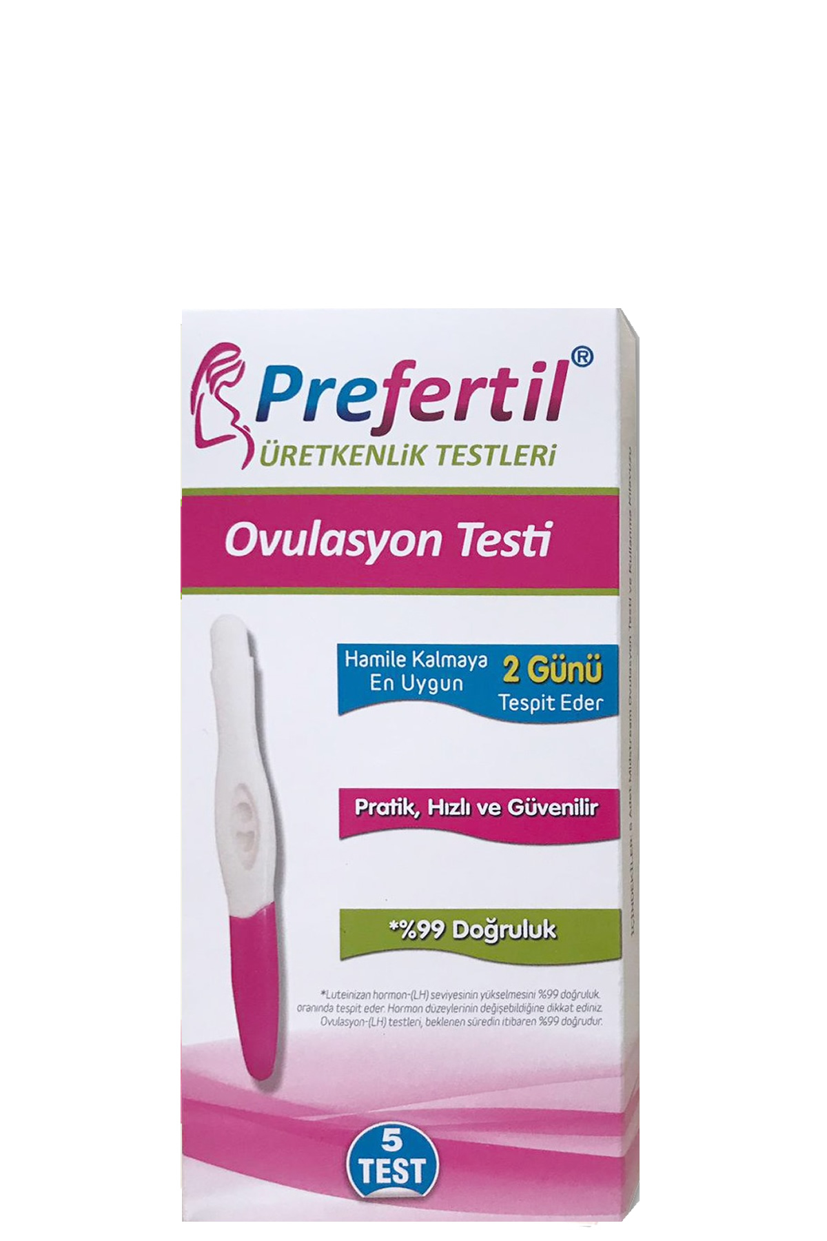 Prefertil Ovulasyon/Yumurtlama Testi - 5'li Test