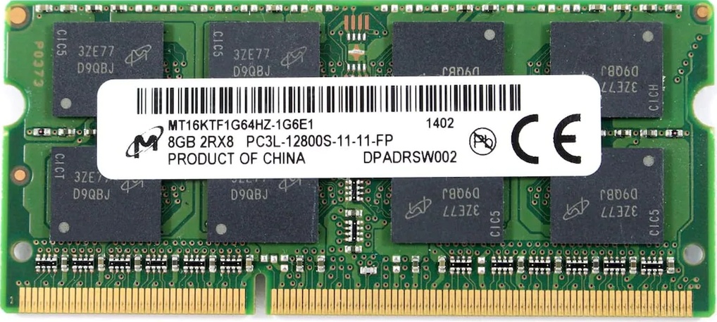 Micron MT16KTF1G64HZ-1G6E1 8 GB DDR3 1600 MHz CL11 Ram