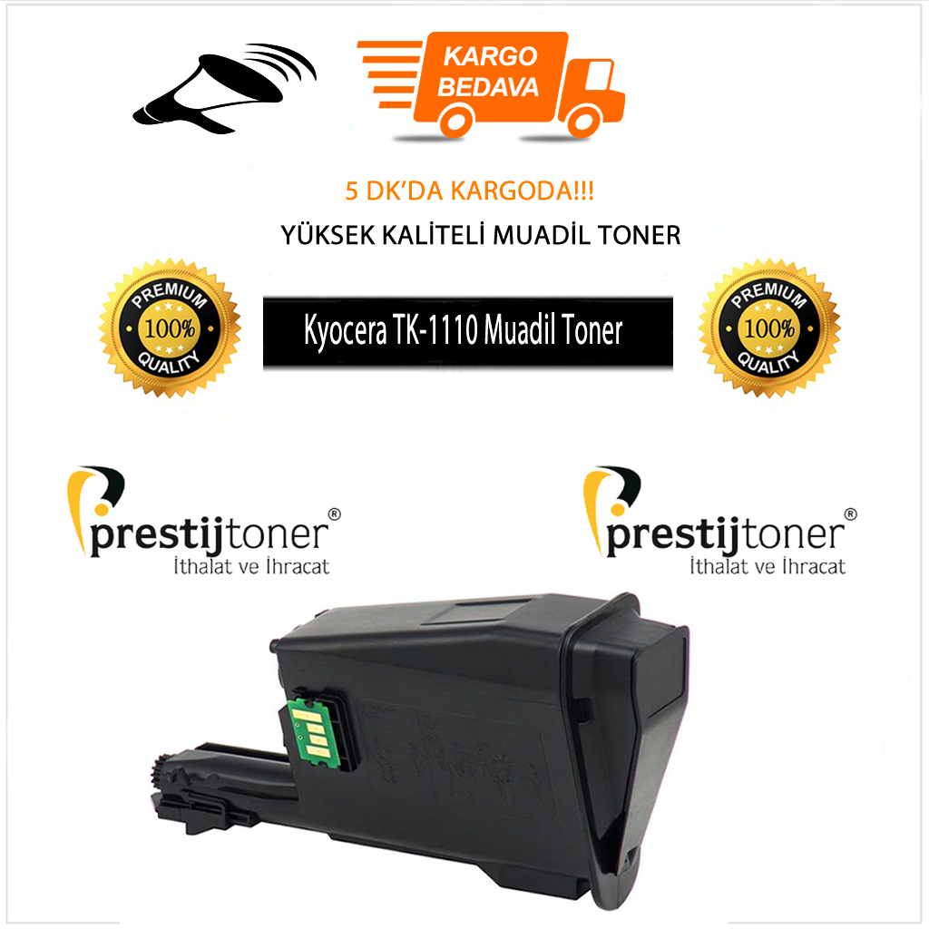 Prestijtonerr Kyocera Tk-1110 Uyumlu Toner | Fs-1060 | Fs-1040 | Fs-1020 | 1120