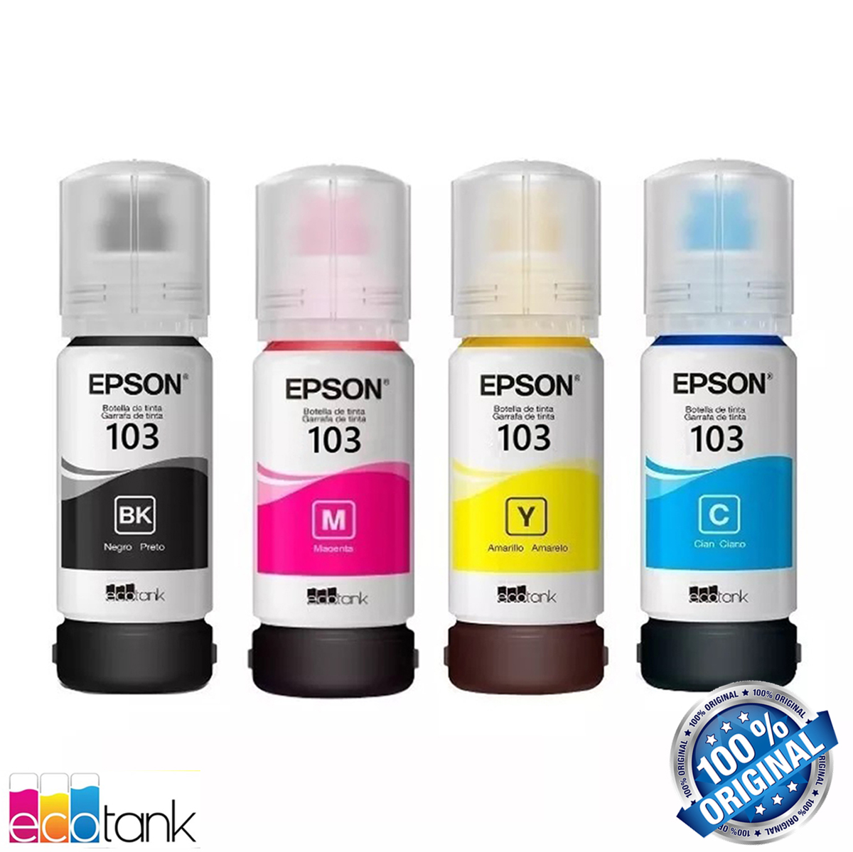Epson 103 Mürekkep 4 Renk Takım L1110/L3110/L3111