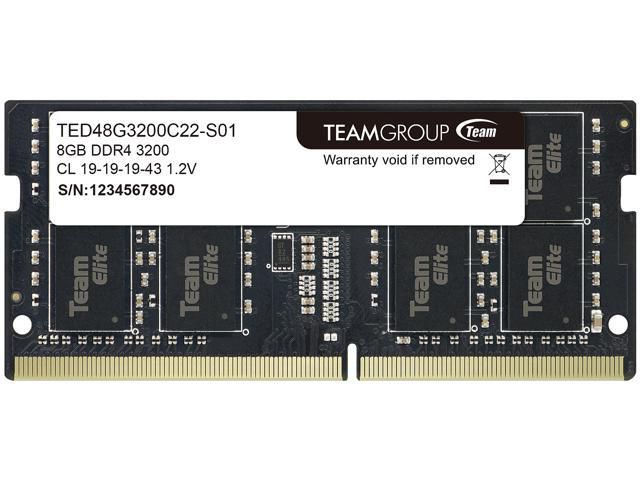 Team Elite TED48G3200C22-S01 8 GB DDR4 3200 MHz CL22 Notebook Ram