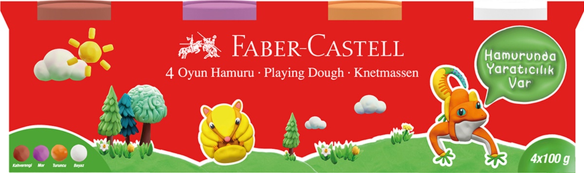 Faber-Castell Oyun Hamuru 4 Renk 4x100 — N11 ürün görseli