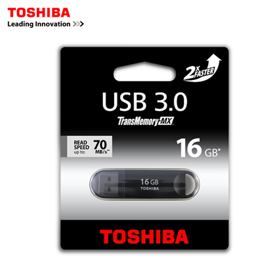 TOSHIBA TransMemory Siyah, 16 GB, USB 3.0 Bellek
