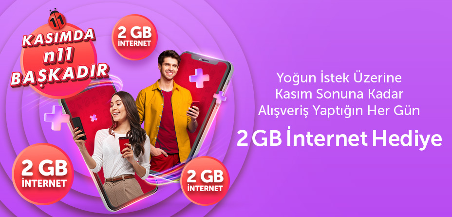 Her gün 2GB Hediye İnternet Hediye - n11.com