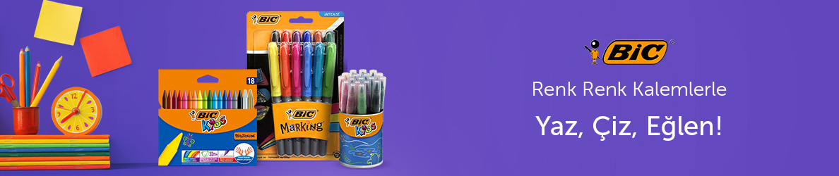 Renkli ve Eğlenceli BIC Ürünleri