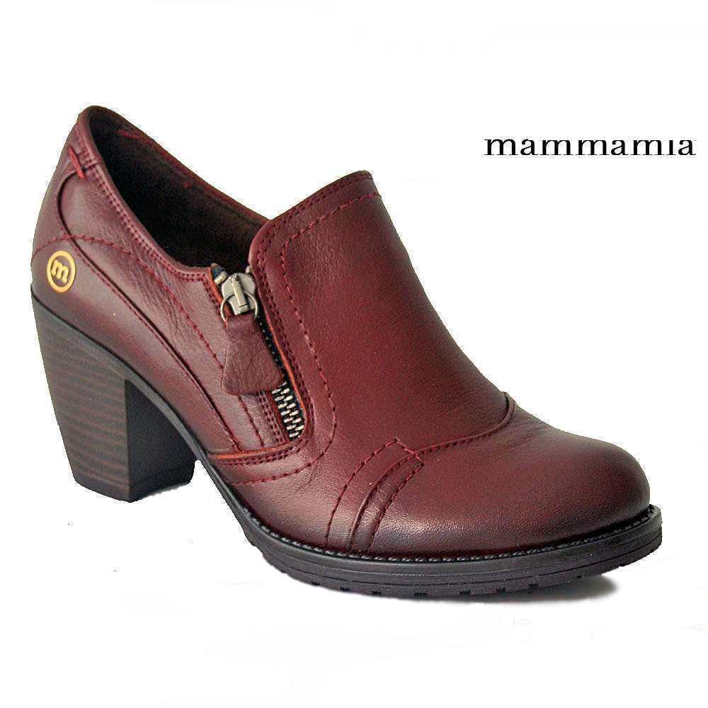 mammamia D15KA-180 Deri Kadın Ayakkabı BORDO