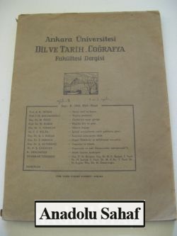 Ankara Üniversitesi DİL VE TARİH COĞRAFYA FAKÜLTESİ Dergisi  - C