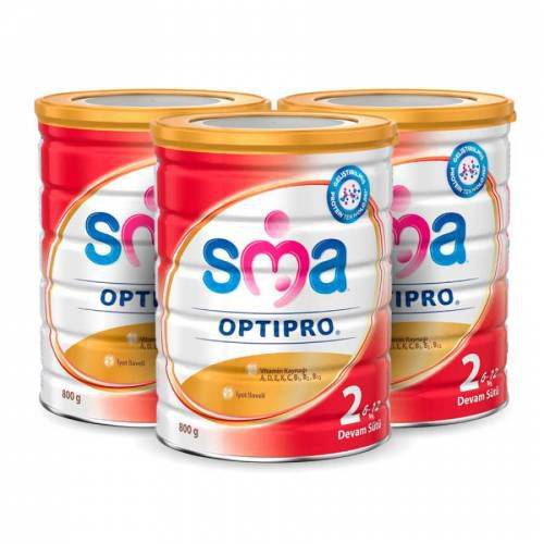SMA 2 Optipro Devam Sütü 800 gr x 3 Adet