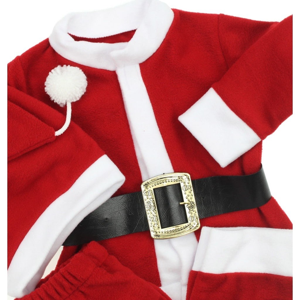 Kidsmadamiko Bebek Giyim Yılbaşı Noel Baba 4'lü Bebek Takım