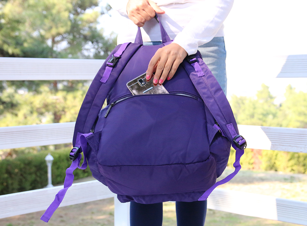 Yoyko Deluxe Anne Bebek Bakım Sırt Çantası Mor