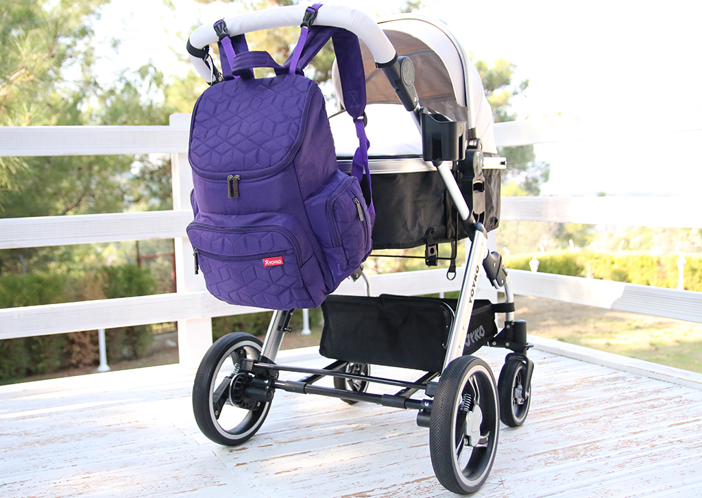 Yoyko Deluxe Anne Bebek Bakım Sırt Çantası Mor