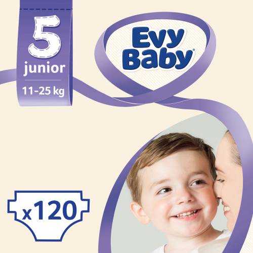 Evy Baby 5 Beden Ultra Fırsat Paket 120 ADT YENİ ÜRÜN